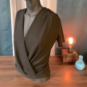 Zara Short Sleeved Wrap Blouse